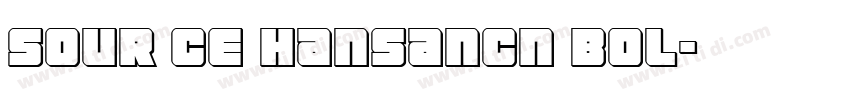 sour ce hansancn bol字体转换